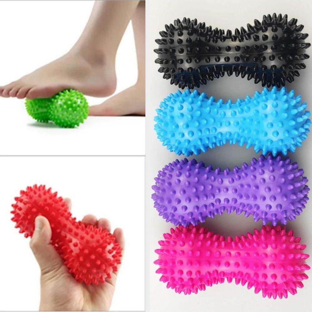 Надувной шарик с арахисом и колючками, массажный ролик с глубокими точками, меридиан, массажный ролик, спорт, фитнес