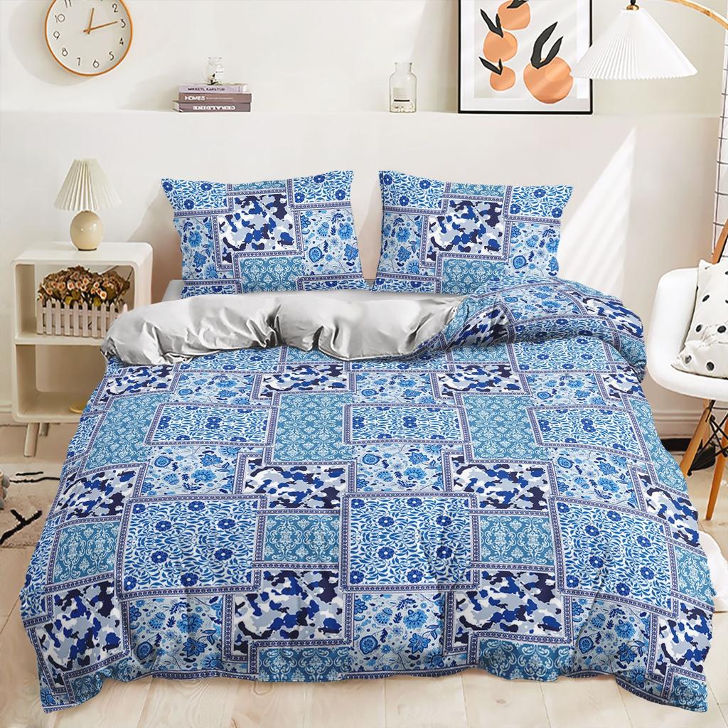 3D комплект постельного белья в богемном стиле с пуховым одеялом и наволочкой в ​​тропическом стиле из 2/3 кусочков ткани из микрофибры, украшение для дома в Австралии, Германии, США и Великобритании