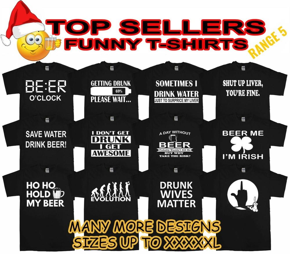 Funny Christmas T-shirts Novelty T Shirts Joke T-shirt Birthday Gift Xmas Party