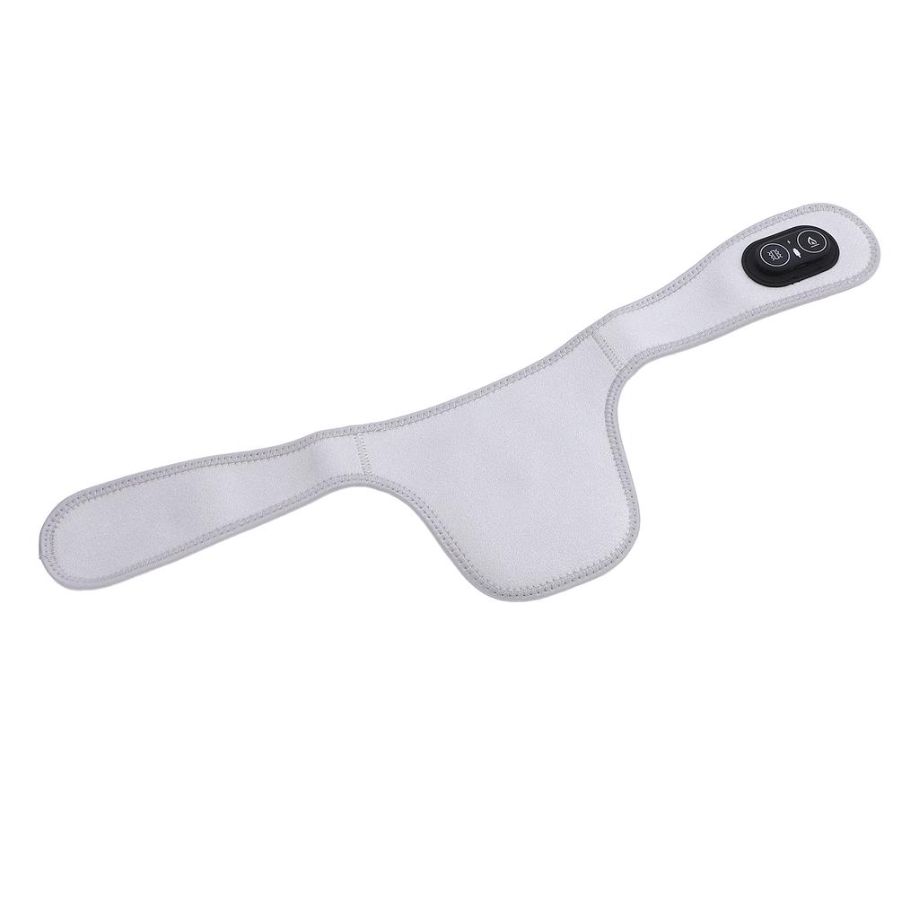 Neck Heating Pad Portable Electric Heated Wrap with Vibrating Hot Compress USB Plug in Grey