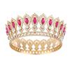 European Princess Queen Tiara King Tiaras Crystal Full Crown Baroque Pageant Crowns  Cake Topper