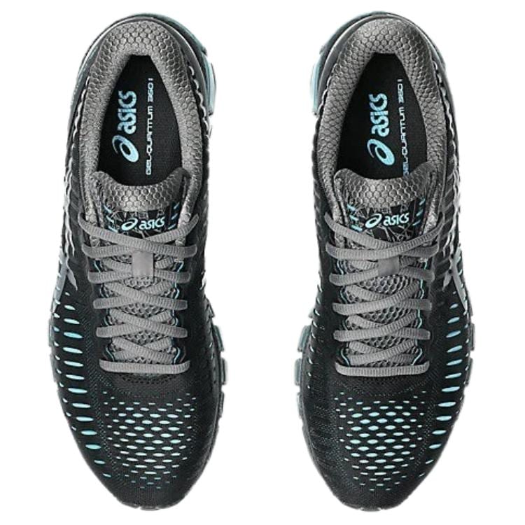 Asics Кроссовки для бега мужские ASICS Gel Quantum 360 с дышащей поддержкой, черные с синим, 1203A750-001