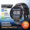 1,75-дюймовые умные часы AMOLED с GPS, поддержкой Bluetooth-звонков, водонепроницаемостью IP68, спортивные фитнес-часы для Android iOS