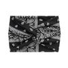 European and American Bohemian Elastic Cross Headband with Paisley Pattern and Knotted Design