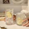 Стеклянные стаканы с сетчатым узором Домашние тисненые стаканы для воды Стаканы для виски и вина Стаканы для сока Стаканы для холодных напитков Бокалы для вина Рождественский подарок