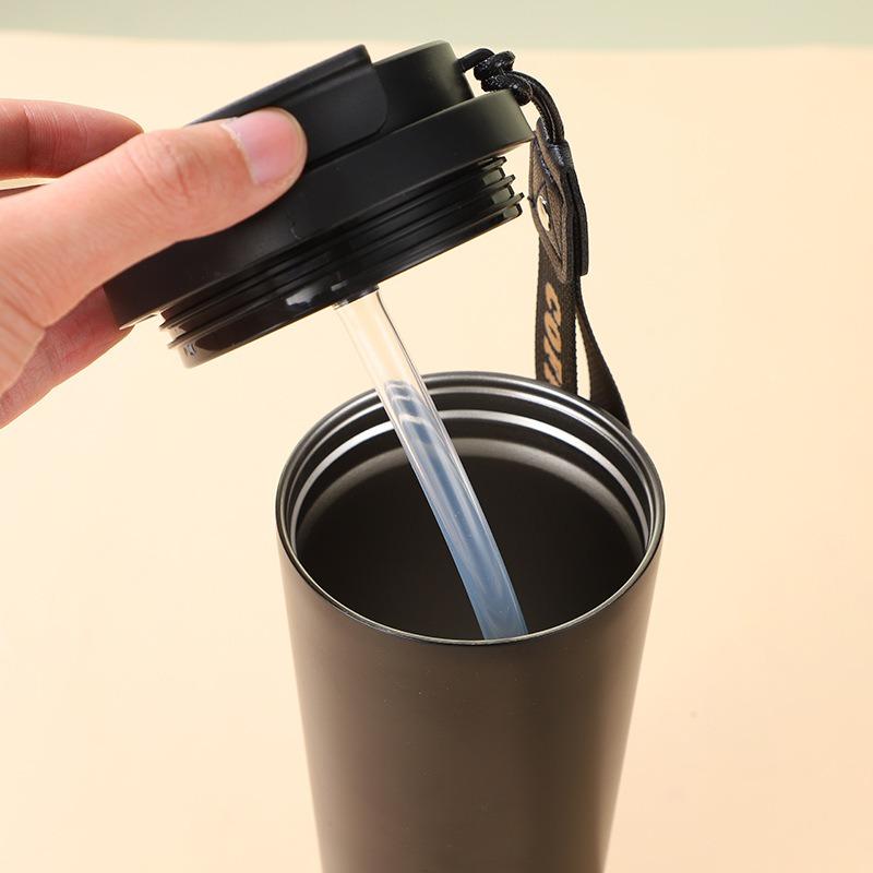 500 мл Термос для кофе из нержавеющей стали, Термокружка, Герметичные автомобильные вакуумные фляги, Кофейная чашка, Дорожные портативные термобутылки