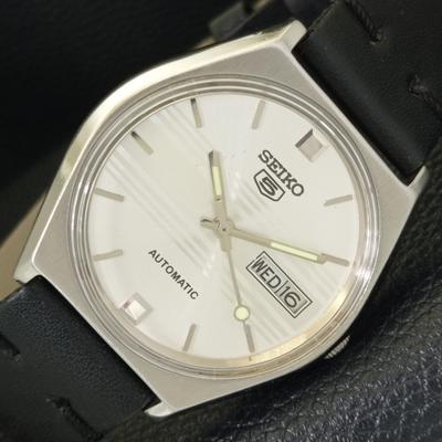 АВТОМАТИЧЕСКИЕ 6309A ВИНТАЖНЫЕ SEIKO 5 ЯПОНИЯ МУЖСКИЕ ЧАСЫ С СЕРЕБРИСТЫМ ЦИФЕРБЛАТОМ a701516-5