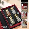 Non-Alcoholic Attar Perfume Roll-On for Men & Women | Blu Moon, Dubai Oud, White Oud, Rose Gold | 5ML, Pack of 4 Gift Set