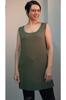 Women's Style Big Size T-Shirt Khaki Green Thick Strap Combed Cotton Viscose T-Shirt