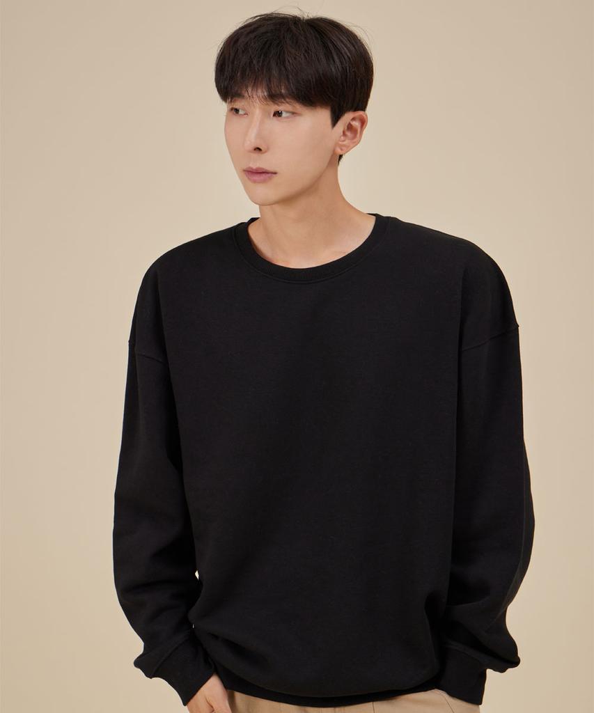ASTRAL PROJECTION Basic Loose Fit Sweatshirt_Black