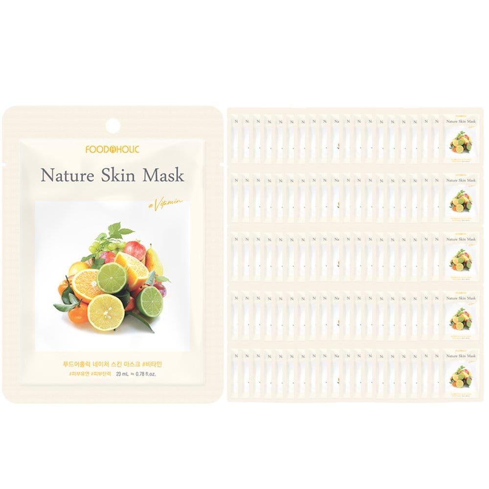 (100 листов) Маска для лица Foodaholic Nature Skin Vitamin