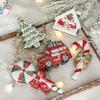 Рождественское украшение подвеска Санта снеговик ornament Украшение для елки окружающая атмосфера сцена decoration