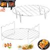 BBQ Gril Stainless Steel Rack Tray Steaming Racks Air Fryer Tools Cake Baking Pan Cooker Accessories Cooking Tools