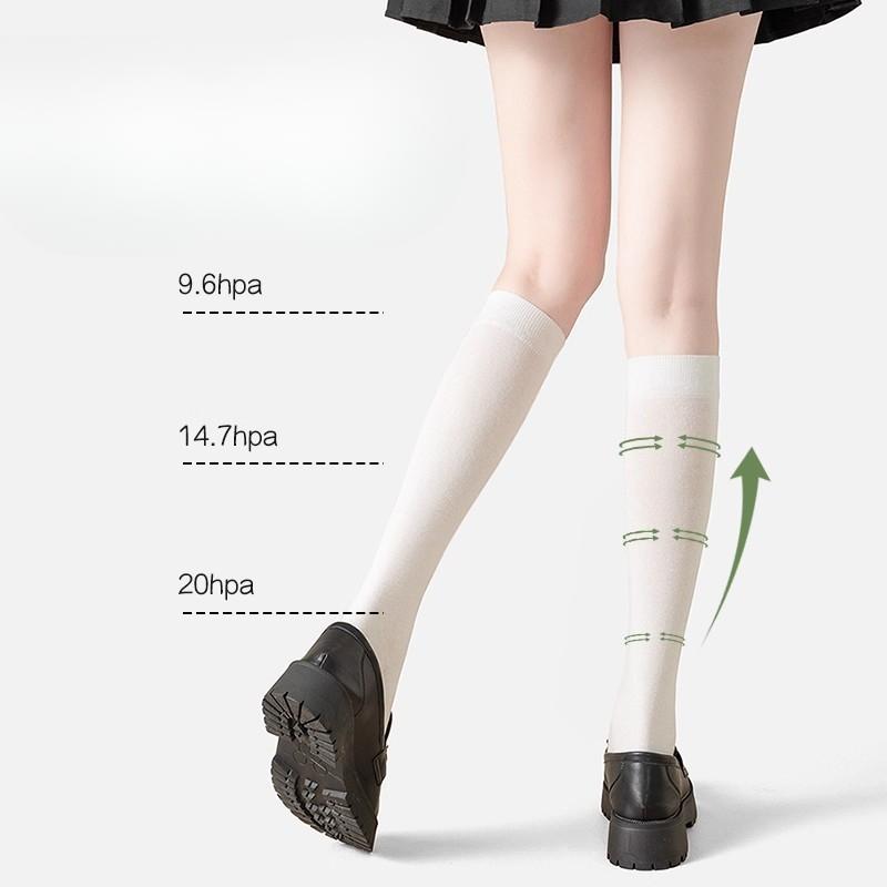 Female Spring and Autumn Pressure Thin Leg Pressure Tube Socks