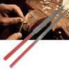 2pcs Files Set Red Handle Jewelry Making Processing Grinding Tool Accessory Set (Semicircle File Triangular File)