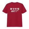 MASH 4077-я футболка с потертостями для мужчин Винтажный стиль Принт винтажный Стирка винтажная Мягкая Повседневная Удобная Слегка эластичная Дышащая