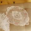 Французский романтический овальный кружевной вышитый подстаканник для спальни, кабинета, кухни, чашки, столика, салфетки для еды, фруктов, рождественского украшения