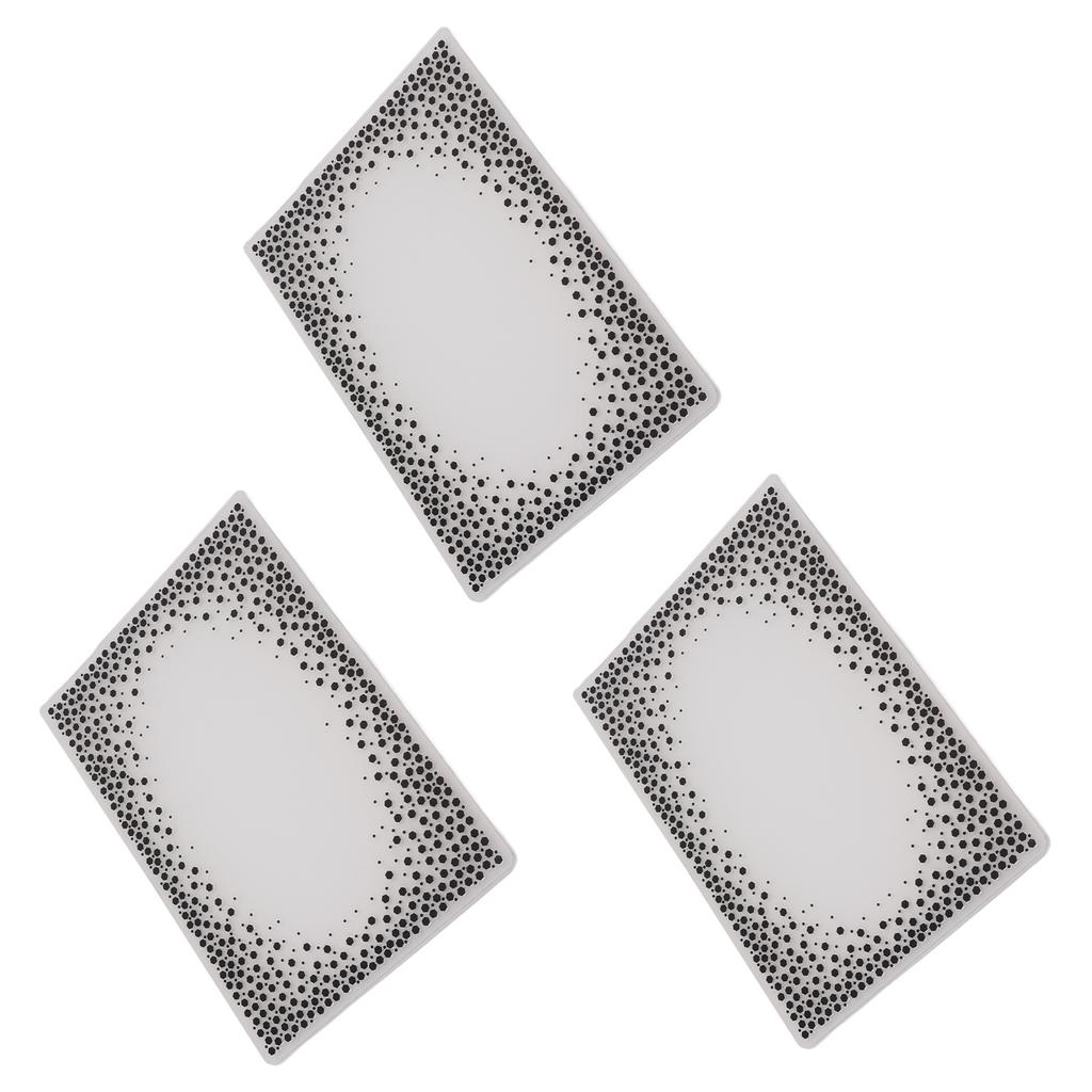 3 шт. Папки для тиснения Пластиковый материал Вогнуто-выпуклые текстурные шаблоны для Приглашений Бумага C