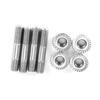 4pcs Car Exhaust System Stud Nuts M8x1.25 42mm1.65in T25 T28