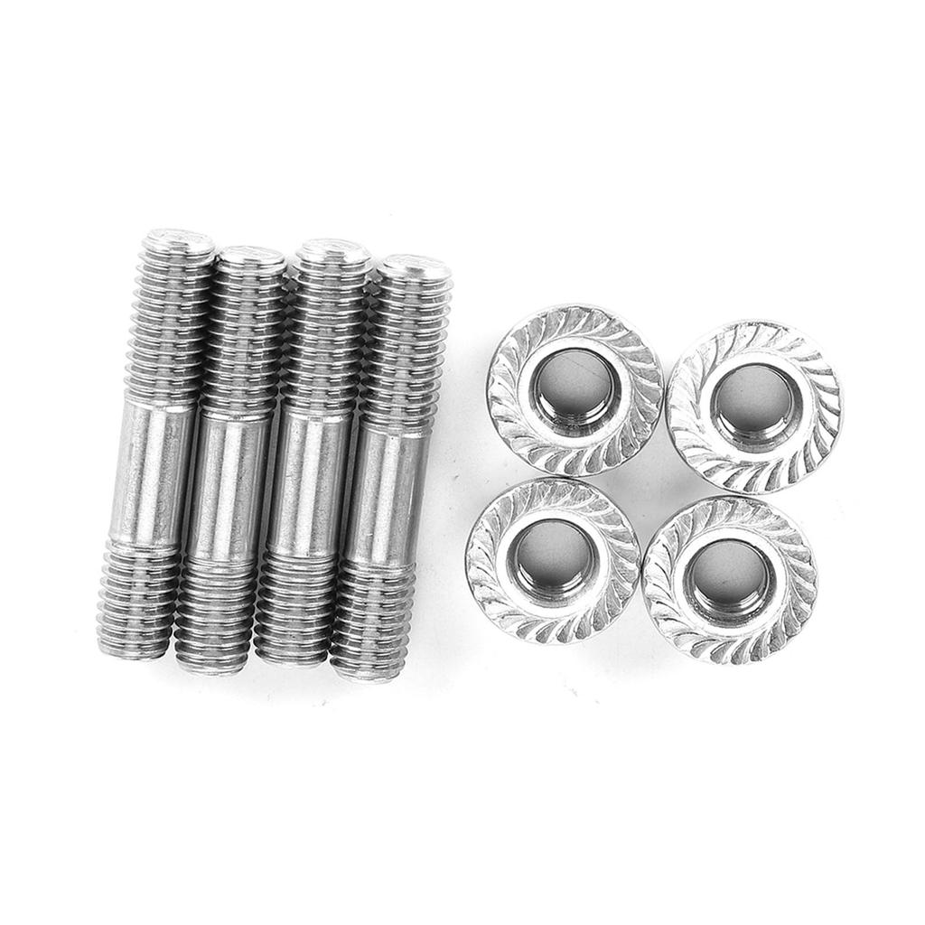 4pcs Car Exhaust System Stud Nuts M8x1.25 42mm1.65in T25 T28