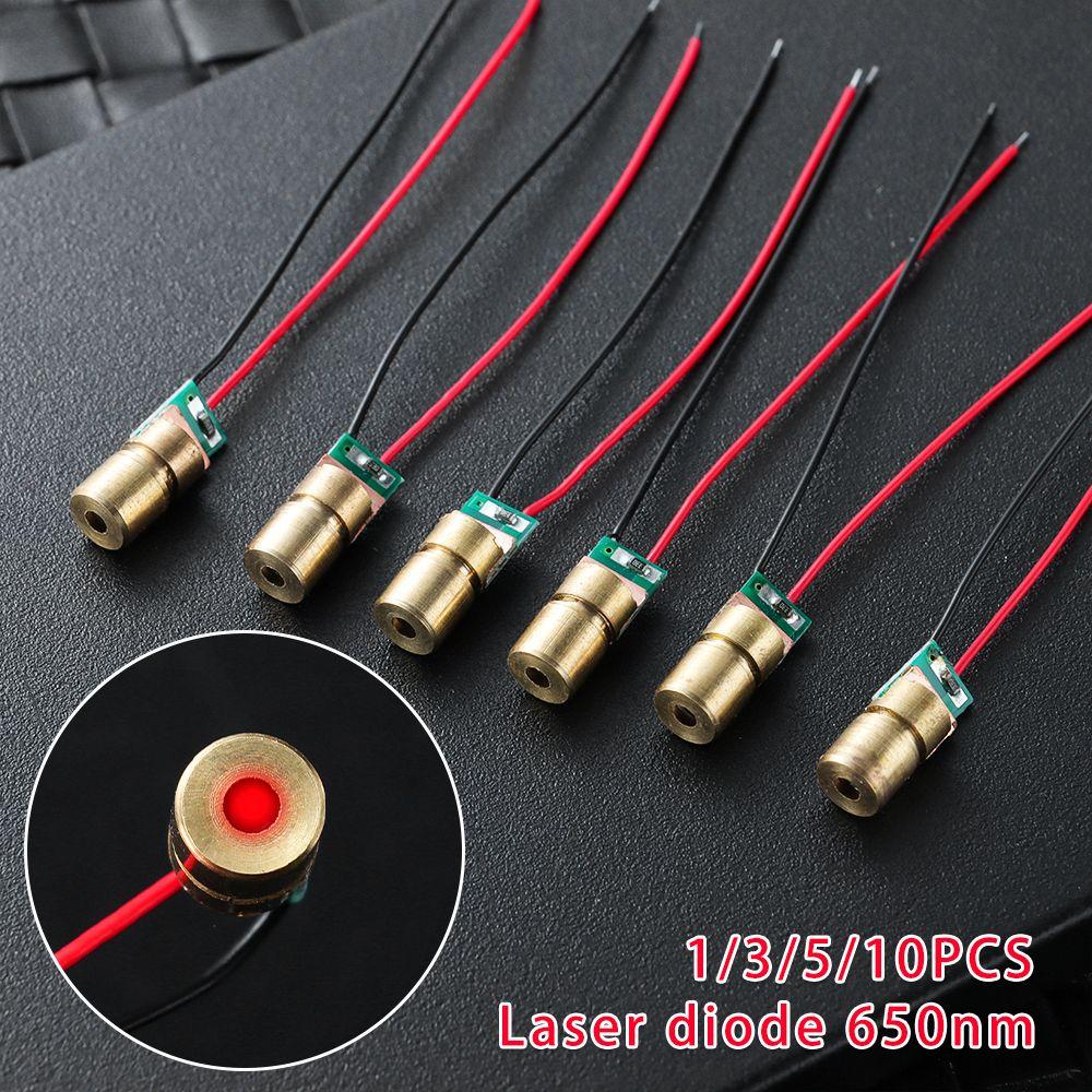 Hot Sale 5 Million Watt Red Sight Adjustable Lasers Laser Diodes Dot Diode Module 650nm 6mm 3V