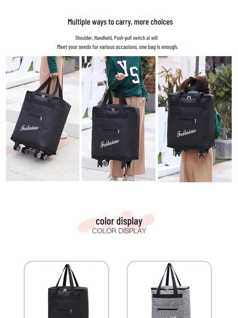 Водонепроницаемый дорожный рюкзак на колесах: Прочный, Легкий и Вместительный Ручной Багаж.