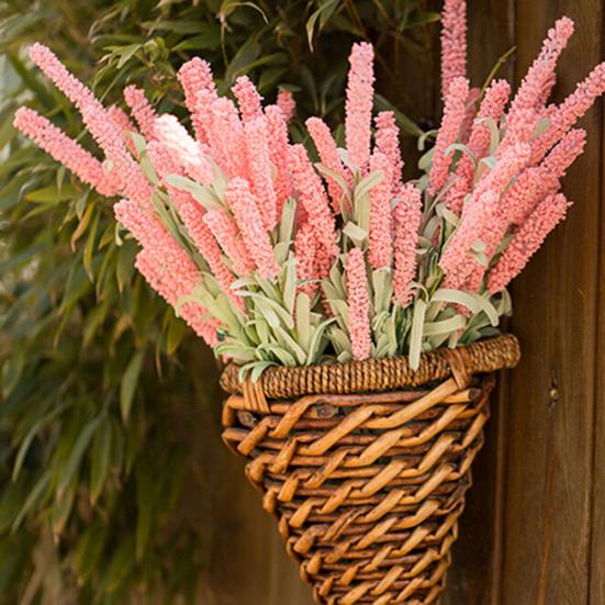 Искусственный цветок лаванды, листья, букет, домашний свадебный садовый декор, 12 головок