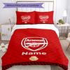 3Pcs Custom Name Arsenal Football Club Bedding Set Duvet Cover Closure Includes 1Duvet Cover 2Pillowcases Soft And Comfortable For All Seasons