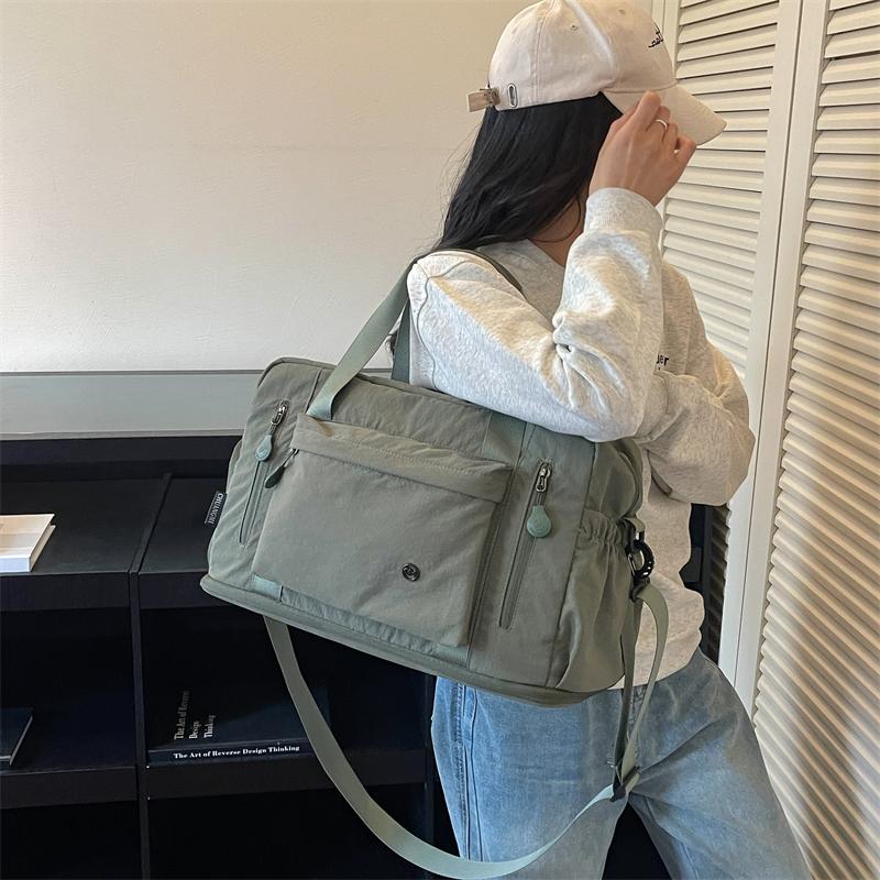 Большая нейлоновая дорожная сумка-даффл для женщин и мужчин, легкая, дорожная, сумка-тоут, через плечо
