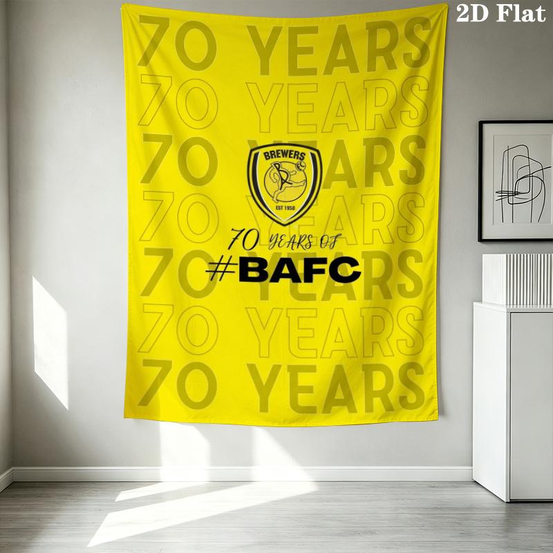 Burton Albion Fc Wall Tapestry Aesthetic Wall Hanging Printed Fabric Blanket Decorative Tapestries For Bedroom Living Room Home Decor