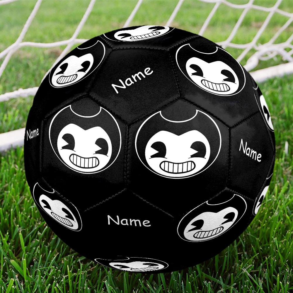 Custom Name Bendy and the Ink Machine Theme Size 5 Soccer Ball, Suitable for Both Indoor and Outdoor Matches, a Gift Suitable for Everyone.
