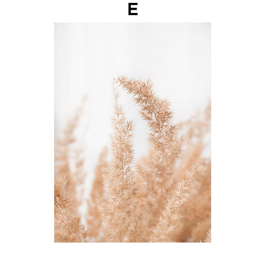 Бежевый пальмовый лист, жгучий цветок, тростник, постеры и принты, холст, живопись, скандинавские настенные художественные картины, гостиная, домашний декор