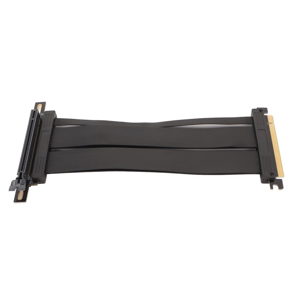 Graphics Card Extension Cable PCIE 4.0 X16 Riser Cable 90 Degree High Speed Flexible Riser Cable for PCIE 3.0