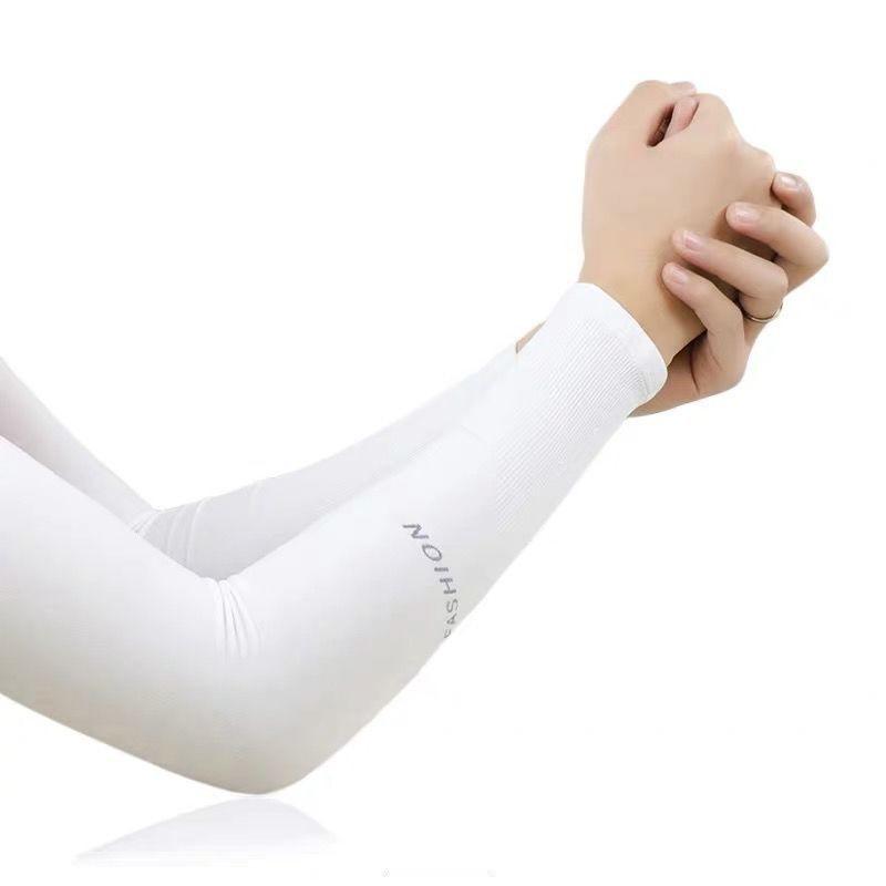 Unisex Ice Silk UV Protection Arm Sleeves for Summer Sports & Cycling