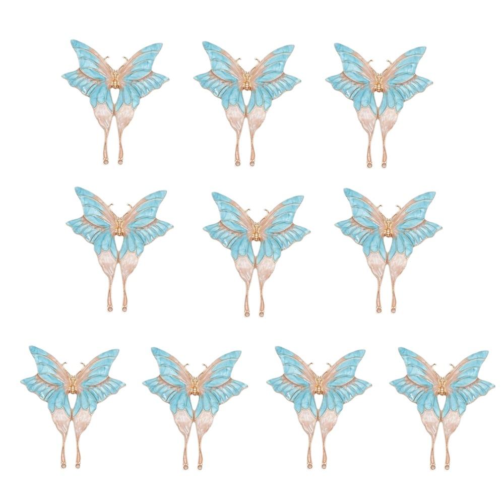 Alloy Material Butterfly Clothing Accessories Butterfly Brooch Pendant For Jewelry Making