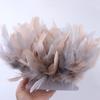 1meter Fancy Turkey Feather Fringe Ribbon 10 -15cm Width Dyed Feathers for Party Costume Dress Decoration Accessory Crafts