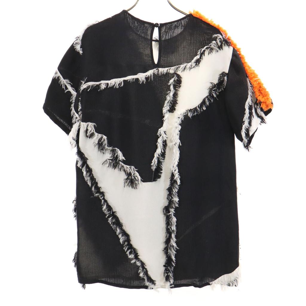 Versace Made In Italy Short Sleeve Cut 36 Black Women Used