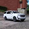1:24 Escalade Внедорожник Сплав Модель Автомобиля Металл Литье под Давлением Модель Внедорожного Транспортного Средства Симуляция Звука и Света Детские Игрушки Подарок Мальчику