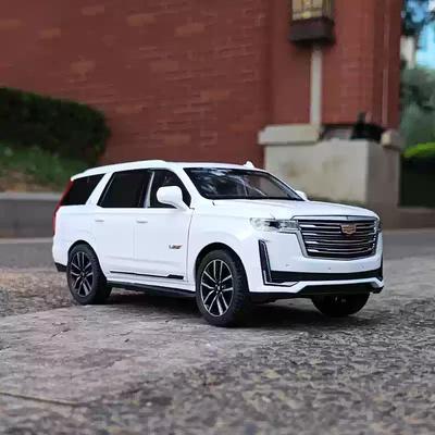 1:24 Escalade Внедорожник Сплав Модель Автомобиля Металл Литье под Давлением Модель Внедорожного Транспортного Средства Симуляция Звука и Света Детские Игрушки Подарок Мальчику
