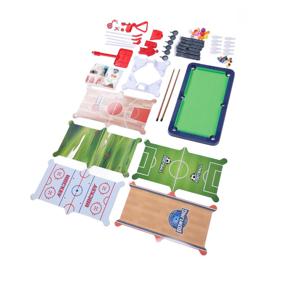 6 в 1 многофункциональный игровой стол баскетбол футбол настольный теннис бильярд хоккей комбинированный игровой набор с ак