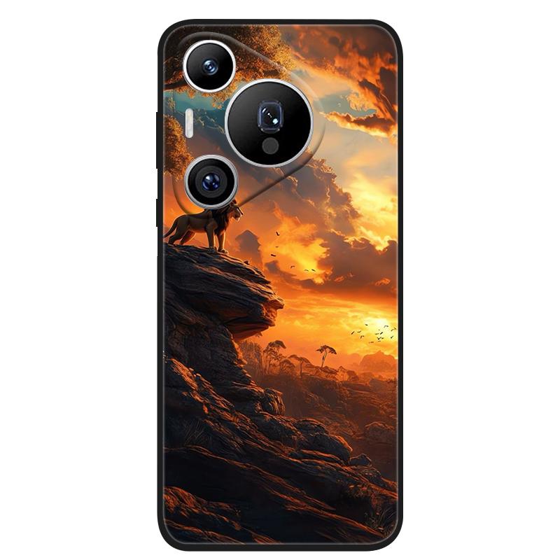For Huawei Pura 70 Pro Case Black Matte TPU Silicone Phone Cover for Huawei Pura 70 Pro Plus Ultra Soft Cases Coque Pura70 70Pro