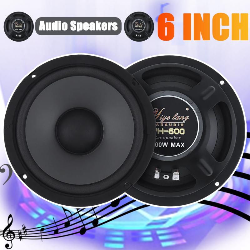 6-дюймовые автомобильные динамики 600 Вт Hi-Fi коаксиальный сабвуфер универсальный автомобильный аудио музыкальный полнодиапазонный частотный автомобильный стереодинамик