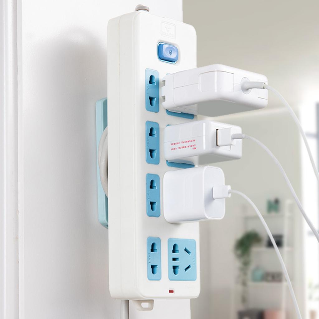 Самоклеящийся удлинитель, настольный держатель для розеток, фиксатор для кабеля, органайзер для проводов, настенный фиксатор для розеток, крючок для пульта дистанционного управления