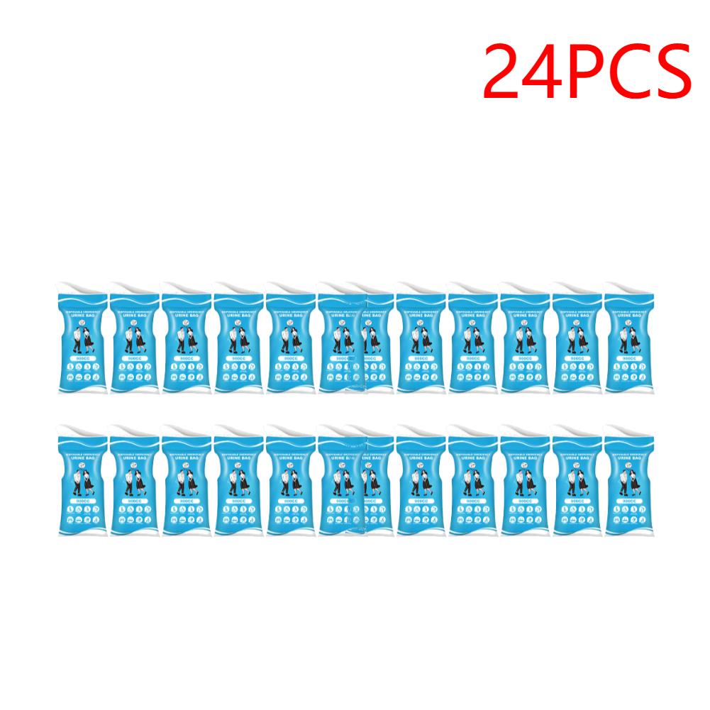 12-60PCS 900cc Disposable Urinal Bag Outdoor Emergency Urinate Bags Self Sealing Car Pee Bags Multi-Function for Camping Hiking