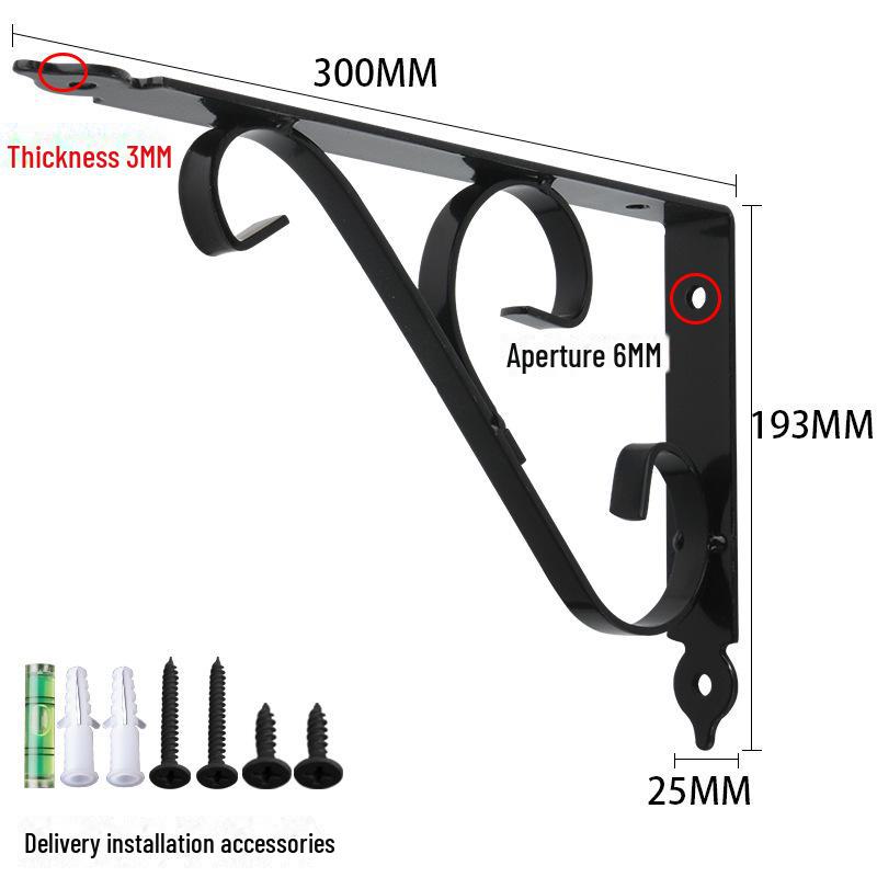 Утолщенный железный треугольный кронштейн для мраморной столешницы