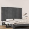 VidaXL Wall-mounted Headboard Grey 147x3x90 Cm Solid Pine Wood 824895
