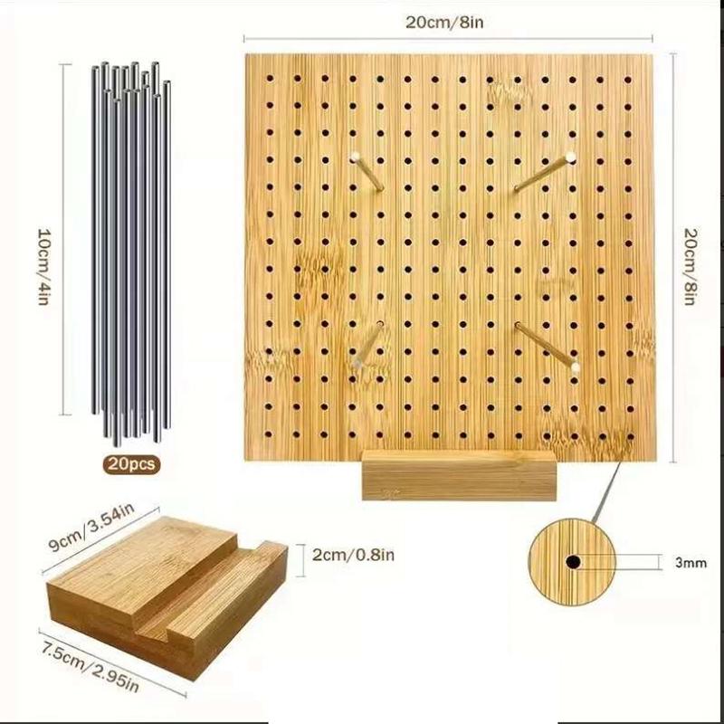 Деревянная блокировочная доска для вязания, блокировочные маты для вязания крючком «бабушкиных квадратов», для шалей, шарфов, носков, свитеров и самодельных проектов