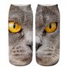 Yousheng Realistic Cat Face Socks 3D Cat Print Socks Breathable Cute Kitten Socks Funny Xmas Birthday Gifts for Women Men Cat Lovers