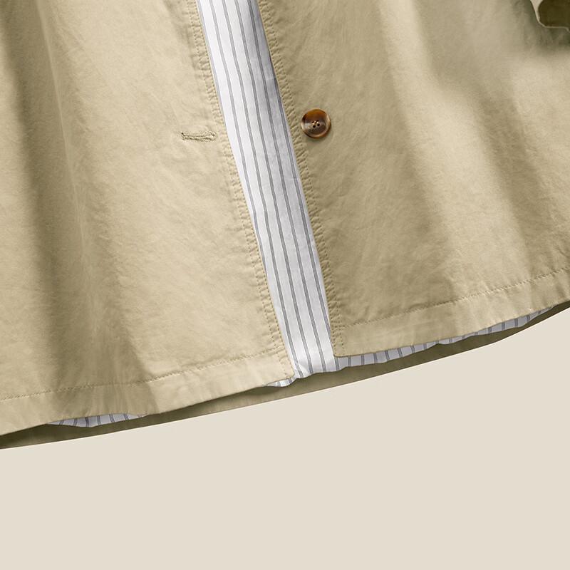 Женский повседневный тренч с лацканами свободного кроя