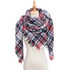 Women's Shawl New Scarf Autumn and Winter Large Plaid Triangle Scarf